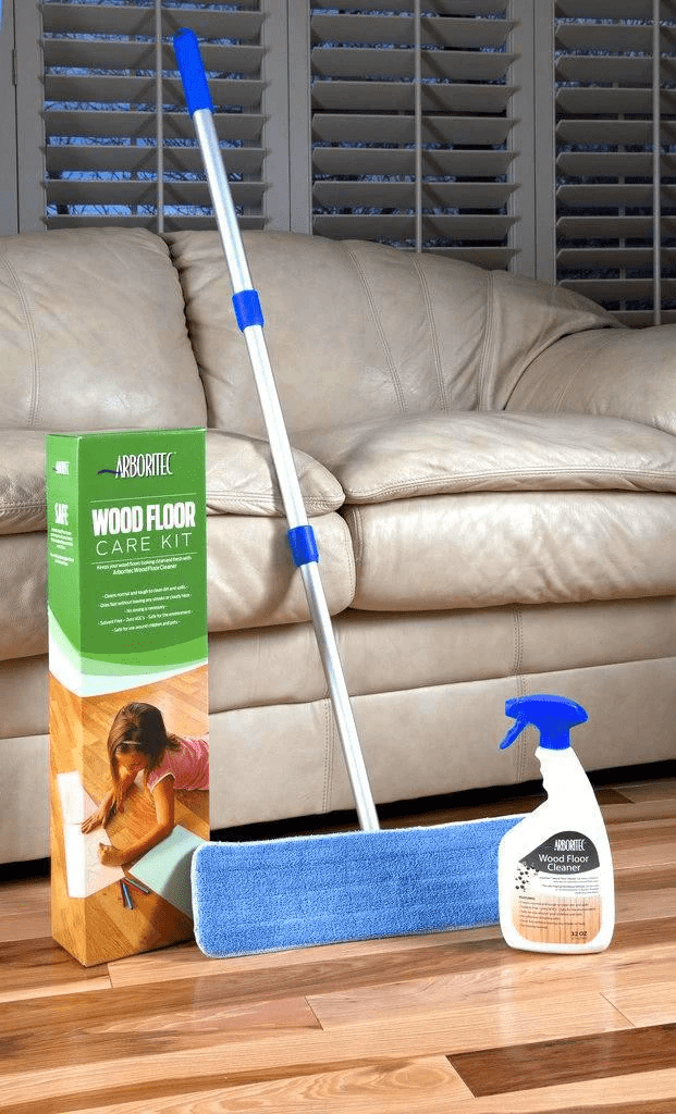 Arboritec floor care kit displayed in a house setting